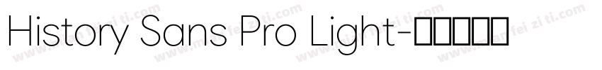 History Sans Pro Light字体转换